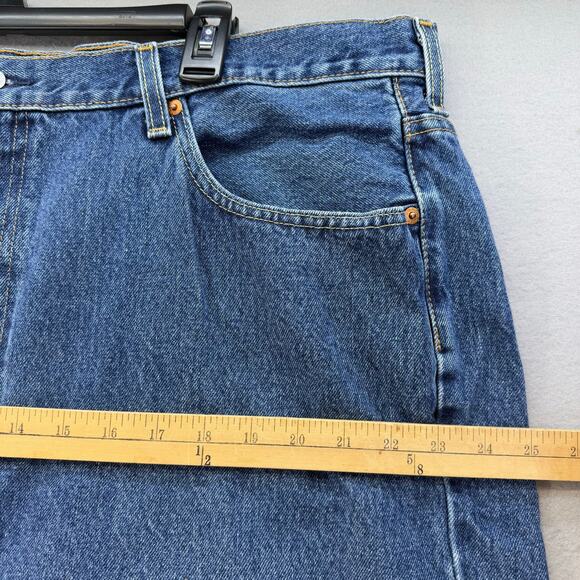 Levi's 550 Men's Jeans Size 44x29 Blue Straight Leg Classic Normcore Work Wear - Picture 11 of 14